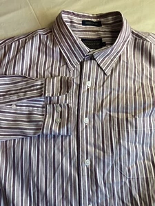 Men's Pendleton Bridgeport Long Sleeve Red Striped Dress Shirt-Size L - Picture 1 of 16