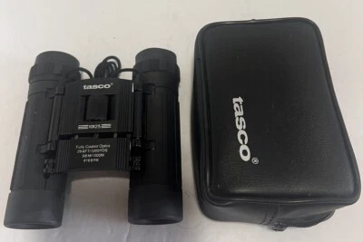 Tasco Black 10x25 Fully Coated Optics 294Ft/1000Yds 98M/1000M #168RB Binoculars - Image 1 of 4