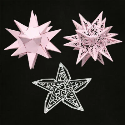 Stanzschablone 3D Stern Weihnachten Hochzeit Oster Geburstag Karte Album Deko - Bild 1 von 4