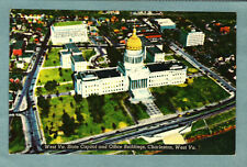Postcard State Capitol And Office Buildings Charleston West Virginia WV