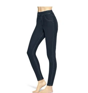 Utopia By Hue Women's Mid-Rise Stretch Midnight Pull On Denim Leggings XXL 2XL - Picture 1 of 5