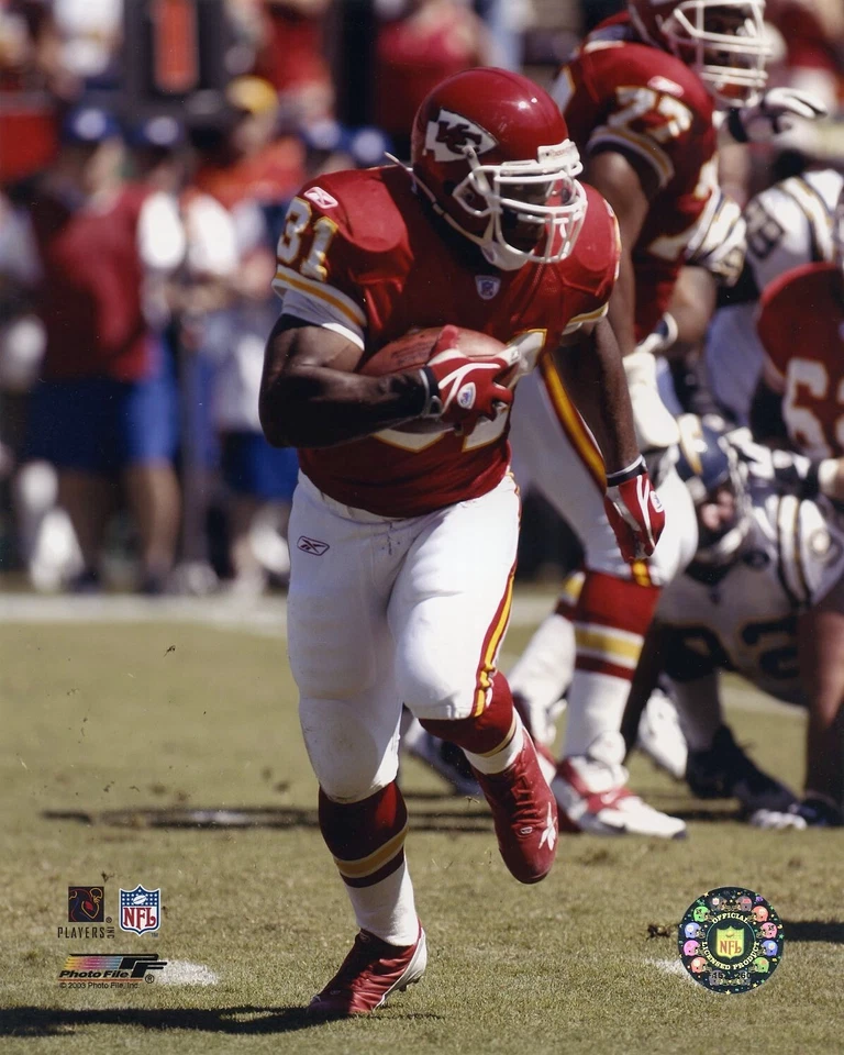 Archivo de fotos del sacerdote Holmes Kansas City Chiefs 8x10 foto #3 Foto 1 de 1