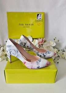 Ted Baker Charmesa Porcelain Rose floral court shoes heels Size UK 8 EU 41 - Picture 1 of 10