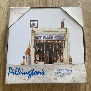 Vintage Pilkington's Studio ‘Corner Shop’ Ceramic Wall Tile Boxed Set - 6 Tiles