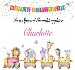 Personalised Birthday Card -Zoo AnimalsSon Grandson etc - Picture 1 of 1
