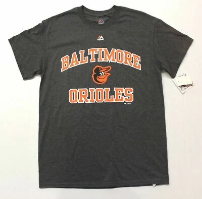Camiseta para hombre Majestic Baltimore Orioles (M952) gris - M Foto 1 de 4