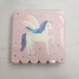 Servilletas Fiesta Unicornio Princesa Fiesta Cumpleaños Rosa Púrpura - Imagen 1 de 5