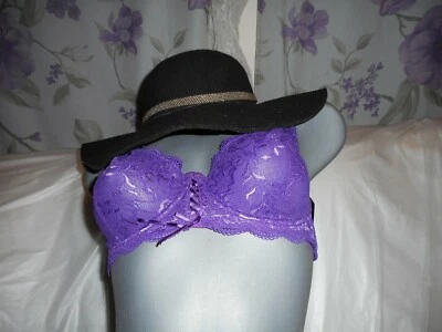  Frederick's Of Hollywood underwire Charlotte 32D & 34DD Bras Red,Blue,Purple  - Image 1 of 4