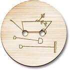 'Tools & Wheelbarrow' Wooden Buttons (Bt037320)