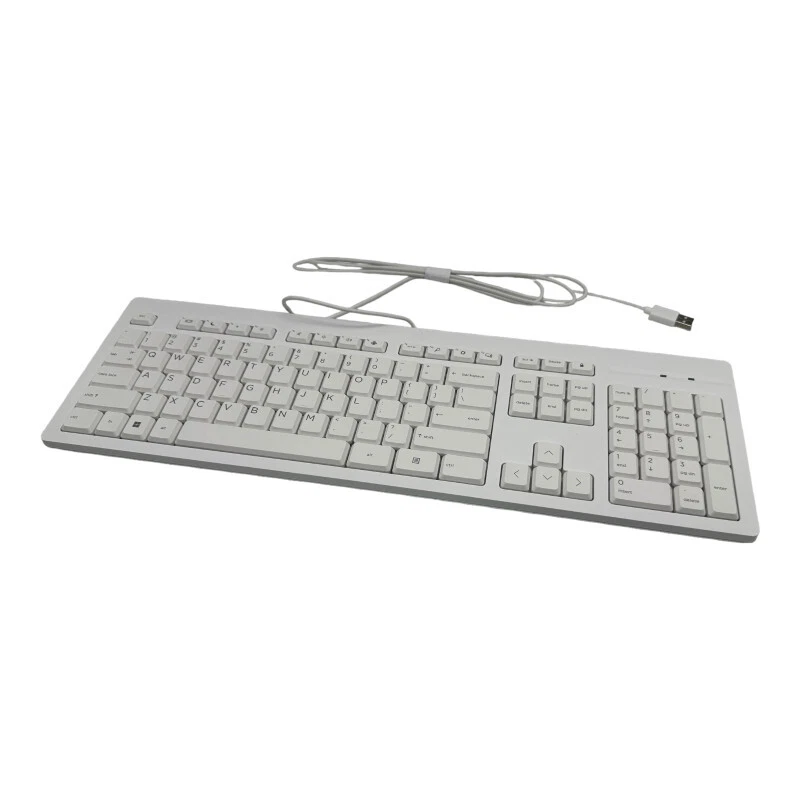 N51147-001 - Keyboard, 125 White, Wired US  - Image 1 of 1