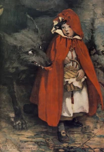 Caperucita Roja de Jessie Willcox Smith impresión artística de Giclee + envío gratuito - Imagen 1 de 4