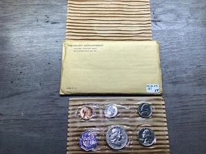 1956 U.S. Mint Silver Proof Set Type 2 w/OGP Envelope & Cello Sealed 051825-41 - Picture 1 of 6