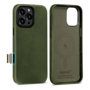 Leather Case for iPhone 16 Pro Max, Compatible with MagSafe [Camera Control B... - Picture 1 of 8