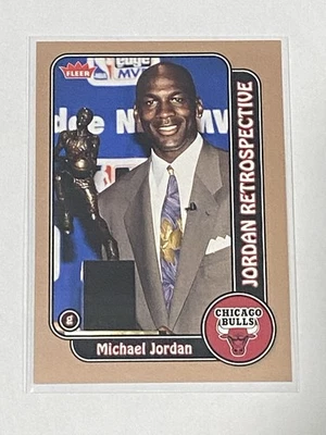 2008-09 FLEER MICHAEL JORDAN RETROSPECTIVE INSERT MJ12 HOF Chicago Bulls - Image 1 of 2