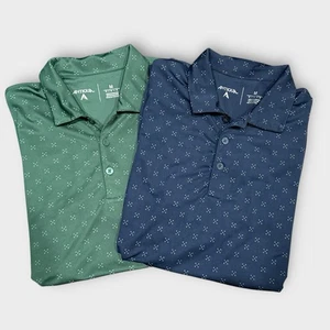 Antigua Golf Polos Men’s M Performance Shirt Set Minimalist Athleisure Classic - Picture 1 of 11