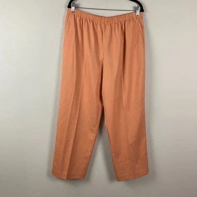 Pantalones cortos Alfred Dunner talla 18 Valencia albaricoque naranja elástico Foto 1 de 4
