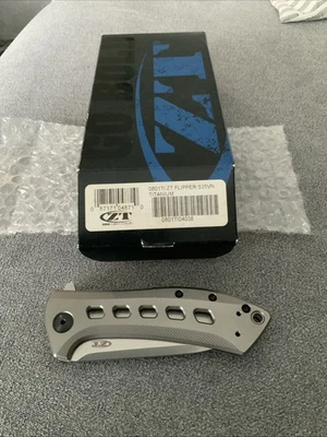 Cuchillo Zero Tolerance ZT 0801TI - Escalas de Titanio S35VN Diseño Rexford - Muy BONITO Foto 1 de 4