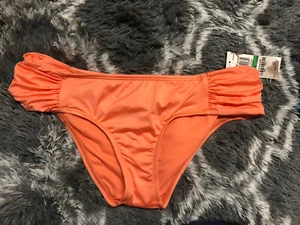 NEW! Bar III Gallery Girl Solids Bikini Apricot Blush Bathing Suit Size Large - Picture 1 of 4