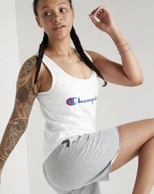 Champion Tank Top Shirt Script Logo Women's Classic cotton size xs NWT - Image 1 of 3