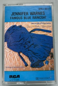 JENNIFER WARNES - CASSETTE 1987 ex condition FAMOUS BLUE RAINCOAT leonard cohen - Picture 1 of 3
