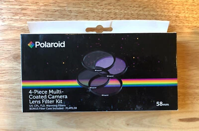 Polaroid (PL4FIL58) 4-Piece Multi-Coated Camera Lens 58 mm Filter Kit *BRAND NEW - Image 1 of 4