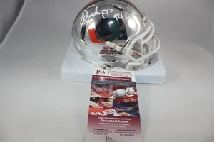Warren Sapp signed Chrome Miami Hurricanes Mini Helmet JSA COA - Picture 1 of 5