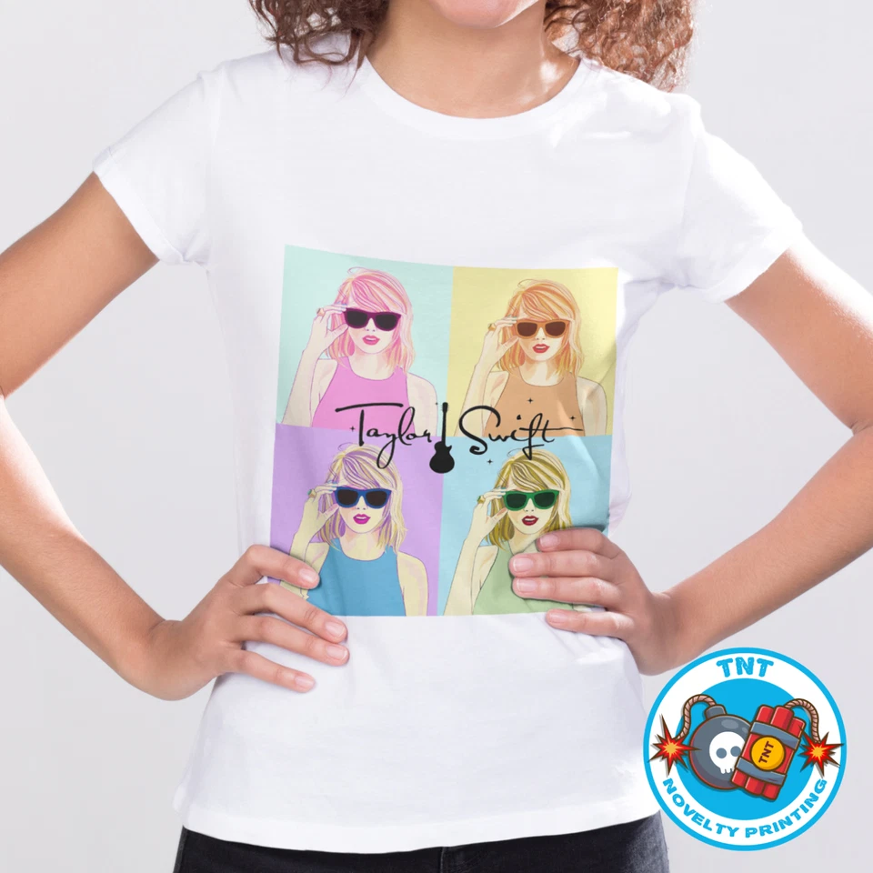 GIRLS T-SHIRT TAYLOR SWIFT INSPIRED NEW CUTE SIZE 1 -16 - image 1 of 1