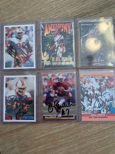 STEVE BEUERLEIN ARIZONA CARDINALS NOTRE DAME SIGNED CARD AUTOGRAPH PRO LINE - Picture 1 of 2