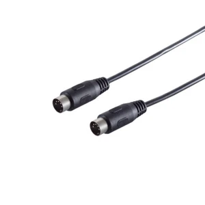 Diodenkabel DIN Kabel 2x Dioden Stecker 5-pol Überspielkabel Audiokabel schwarz - Bild 1 von 1