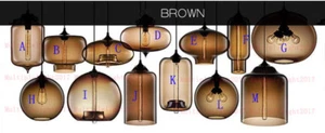 Colorful Glass Pendant Lamp Vintage Chandelier Lighting Fixtures Deco Lamp - Picture 1 of 20