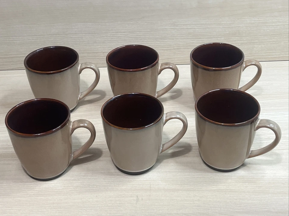 Lote de 6 tazas de café/té Sango NOVA BROWN 4933 12 OZ. Foto 1 de 4