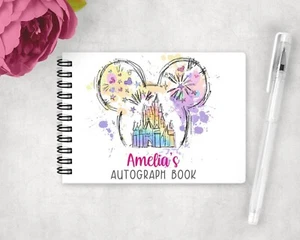 A6 Personalised Pastel Disney Inspired Autograph Memory Book - Picture 1 of 1