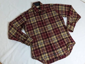 Camisa de colección Pendleton LOBO lana virgen a cuadros para hombre con botones medianos manga larga - Imagen 1 de 5