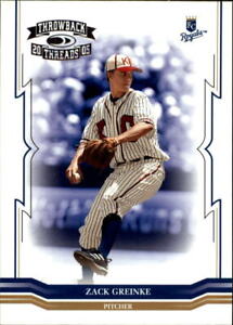 2005 Throwback Threads Baseball Card #173 Zack Greinke