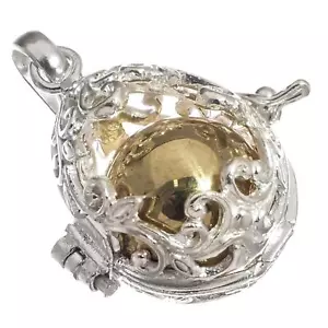 "Ciondolo Ciondolo Blob Sterling Fob Argento 925 Lacrime Larling Harmony, 1 1/8" - Foto 1 di 4