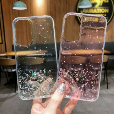 Case Glitter Bling Clear Shockproof Cover For Samsung A16 A25 A23 A34 A56 A17 5G - Image 1 of 4