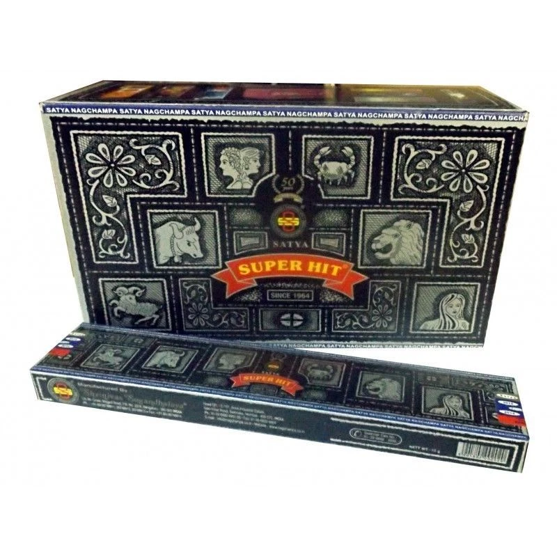 SUPER HIT SATYA Bastoncini di incenso bo scatole gr PROMOZIONE