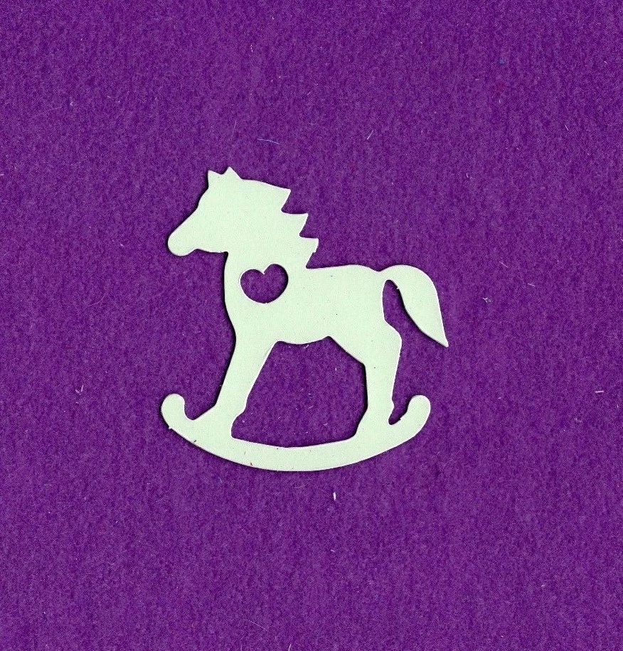 Tarjetas de álbum de recortes troquelados ROCKING HORSE Foto 1 de 1