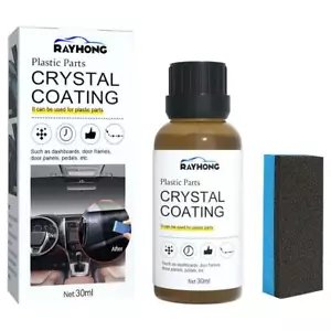 Plastic Parts Crystal Coating Car Refresher Agent Maintenance Accessories New - Picture 1 of 13