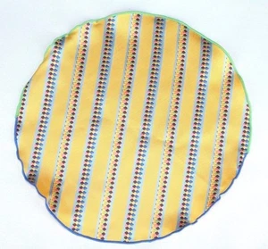 Lord R Colton Masterworks Pocket Yellow Striped Survival Silk - $75 Retail New - Picture 1 of 2