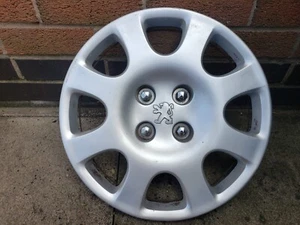 One Genuine Peugeot 15" Wheel Trim Hub Cap x1 307 308 Partner Van 207 - Imagen 1 de 7