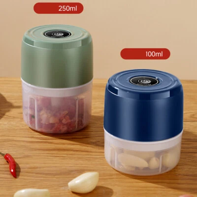 100+250ML Electric Garlic Food Chopper Onion Chopper Grinder Blender Crusher PP - Image 1 of 4