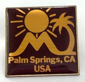 Vintage Odyssey of the Mind Palm Springs CA Kalifornien Sonne Palme Anstecknadel - Bild 1 von 3