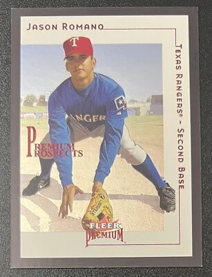 Jason Romano 2001 Fleer Premium Prospects Star Ruby #221 /125 - Texas Rangers - Image 1 of 2