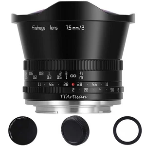 TTArtisan 7.5mm F2.0 APS-C Manual Focus Fisheye Lens for Sony E-Mount Cameras - Imagen 1 de 9