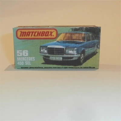 Matchbox Lesney Superfast 56 e Mercedes 450 SEL K Style Repro Box - image 1 of 4