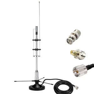 2m 70cm GMRS Antenna, Outdoor Indoor Desktop Police Scanner Antenna for House... - Picture 1 of 4