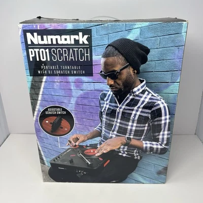 Numark PT01 Scratch Portable Turntable W/ DJ Scratch Switch Portablism Open Box - Image 1 of 4