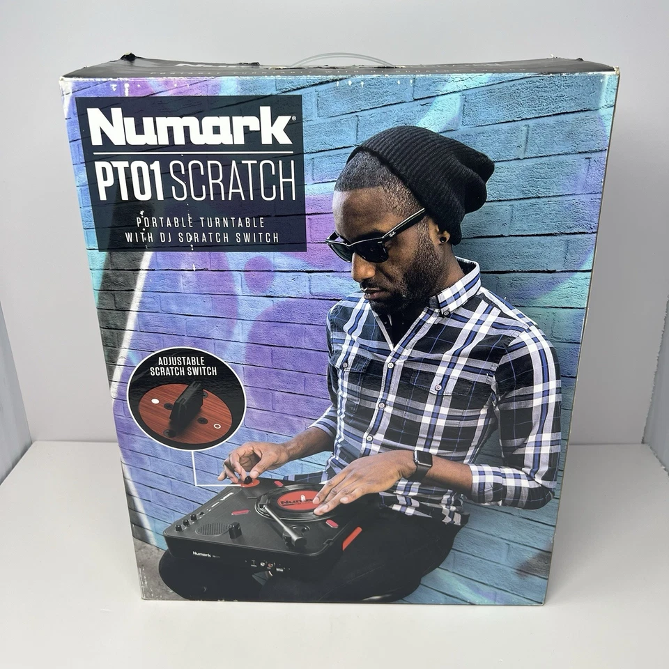 Numark PT01 Scratch Portable Turntable W/ DJ Scratch Switch Portablism Open Box - Image 1 of 4