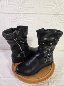Wanderlust Phyllis Black Mid Calf Waterproof Winter Boots Women's Size 10M - Picture 1 of 11